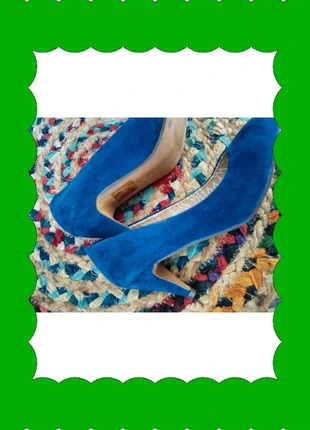 Escarpins bleus en suédine GEMO – Taille 36 – Élégants et tendance, brand: Gémo, condizioni: Ottime, taglia: 36, €12.50, €13.83 include la Protezione acquisti