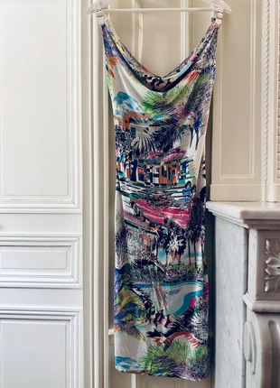 Escada robe imprimée, modèle rare, marque: Escada, état: Très bon état, taille: S / 36 / 8, 70,00 €, 74,20 € Protection acheteurs incluse