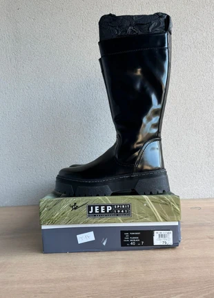 Bottines hautes Jeep noires – Semelle épaisse – Taille 40 – Neuf avec étiquette, brand: Jeep, condizioni: Nuovo con cartellino, taglia: 40, €34.00, €36.40 include la Protezione acquisti
