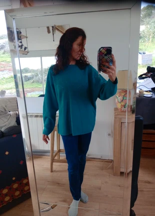 Pull femme taille 5 vert émeraude p, marke: Je ne sais plus, zustand: Sehr gut, größe: XXXL / 46 / 18, 9,00 €, 10,15 € inklusive Vinted-Käuferschutz