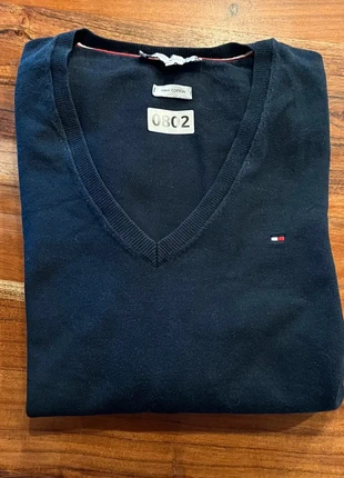 Tommy Hilfiger Pull Col V Sweatshirt Femme Printemps Mignon Noir Manche Longue Leger Fin M, brand: Tommy Hilfiger, condition: Very good, size: M / 38 / 10, €10.70, €11.94 includes Buyer Protection Pro