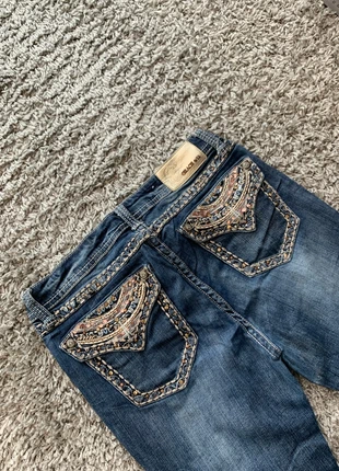 Jean Grace in LA Broderie Y2K coupe évasé taille L flare - 2000s femme style miss me A765, merk: Grace in LA, staat: Heel goed, maat: L / 40 / 12, € 32,00, € 34,30 inclusief Kopersbescherming Pro