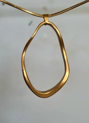 Stijlvolle goudkleurige statement ketting ●Stainlesssteel, staat: Heel goed, € 5,95, € 6,95 inclusief Kopersbescherming Pro