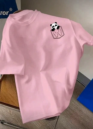 T-shirt regular fit à imprimé panda, style années 2000, merk: Vintage Dressing, staat: Nieuw zonder prijskaartje, maat: M, € 10,00, € 11,20 inclusief Kopersbescherming