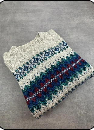 Pull ALPS Rugged Outdoors beige à motifs nordiques – taille M homme, merk: Vintage Dressing, staat: Heel goed, maat: M, € 25,00, € 26,95 inclusief Kopersbescherming