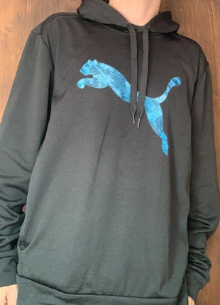 Black and Blue hoodie - Puma - Size L, merk: Puma, staat: Heel goed, maat: L, € 10,00, € 11,20 inclusief Kopersbescherming