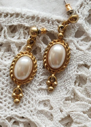 Boucles d'oreilles percées vintage, marque: Vintage Chic, état: Bon état, 7,00 €, 8,05 € Protection acheteurs (Pro) incluse