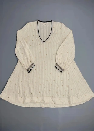 Robe à motif étoile mi-longue en soie Zadig & Voltaire Deluxe beige Taille M Femme, marque: Zadig & Voltaire, état: Très bon état, taille: M / 38 / 10, 110,00 €, 116,20 € Protection acheteurs (Pro) incluse