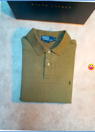 Polo Ralph Lauren vintage vert kaki pour homme taille XL 185cm - coton, brand: Ralph Lauren, condition: Very good, size: XL, €27.00, €29.05 includes Buyer Protection Pro