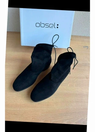 Bottines chaussures pour femmes, en daim noir obsel taille 37 neuves, marke: Obsel, zustand: Neu, größe: 37, 19,00 €, 20,65 € beinhaltet Vinted-Käuferschutz Pro