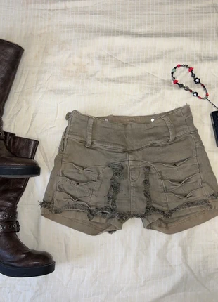 Falda shorts elásticos con detalles semi fruncido y2k dosmilero, état: Bon état, taille: S / 36 / 8, 7,00 €, 8,05 € Protection acheteurs incluse