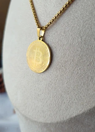 Collier pendentif homme tendance fashion vintage bitcoin, marque: Fashion, état: Très bon état, 9,90 €, 11,10 € Protection acheteurs (Pro) incluse