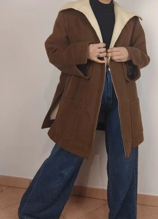 Manteau marron en laine Vintage 70s 80s Taille M, brand: Vintage, condition: Very good, size: M / 38 / 10, €60.00, €63.70 includes Buyer Protection Pro
