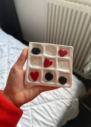 Jeu de morpion artisanal en argile – déco, brand: Handmade, condition: New, €10.00, €11.20 includes Buyer Protection