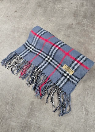 Écharpe Burberry en cachemire grise à carreaux rouge noir et blanc, brand: Burberry, condition: Good, €20.00, €21.70 includes Buyer Protection