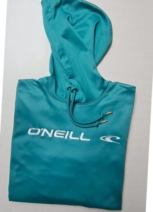 Sweat à capuche O'Neill turquoise satiné uni logo brodé broderie poche kangourou taille XL, marque: O'Neill, état: Très bon état, taille: XL, 25,00 €, 26,95 € Protection acheteurs incluse