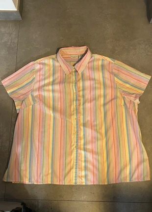 Camisa de rayas multicolor pastel, marque: Vintage Dressing, état: Très bon état, taille: XXXL, 6,00 €, 7,00 € Protection acheteurs incluse