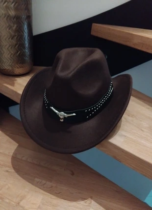 Chapeau western + collier noir tête taureau argent , taille ajustable Neuf, marque: Western Hat, état: Neuf sans étiquette, taille: Taille unique, 14,00 €, 15,40 € Protection acheteurs (Pro) incluse