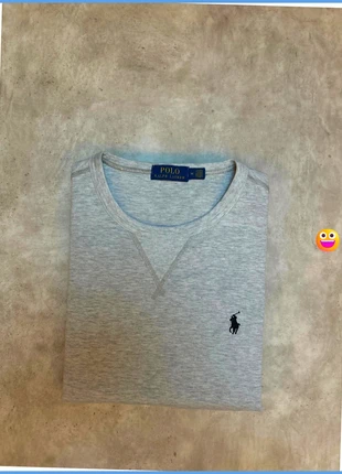 Sweat à col rond / sweat-shirt / pull à col rond Ralph Lauren gris logo bleu taille M, marque: Ralph Lauren, état: Très bon état, taille: M, 45,00 €, 47,95 € Protection acheteurs (Pro) incluse