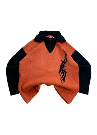 Pull Maille Orange Y2K Tribal Made In France Laine Wool L, brand: Vintage Dressing, condition: Very good, size: L, €38.00, €40.60 includes Buyer Protection Pro