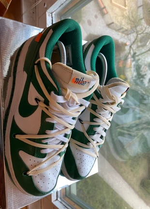 Nike Dunk x Off White Pine Green 44, marke: Nike, zustand: Gut, größe: 44, 139,00 €, 146,65 € inklusive Vinted-Käuferschutz