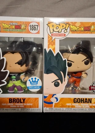 Lot funko pop Broly et Gohan Dragon Ball Super, marca: Funko, estado: Muy bueno, tamaño: Prematuro, máx. 44 cm, 20,00 €, 21,70 € Protección al comprador incluida