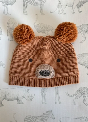 Next baby brown bear pom pom knitted winter beanie hat, brand: Next, condition: Very good, size: 6-12 months, 18 inches , £2.50, £3.00 includes Buyer Protection