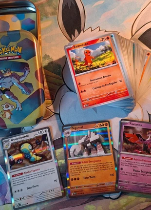 Lot de 80 cartes pokemon + mini tin, brand: Pokémon, condition: Very good, €10.00, €11.20 includes Buyer Protection