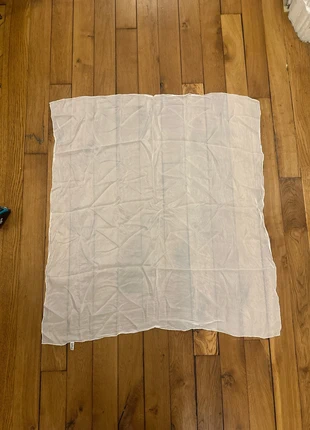 Foulard blanc vintage en soie, brand: Vintage, condition: Very good, €10.00, €11.20 includes Buyer Protection