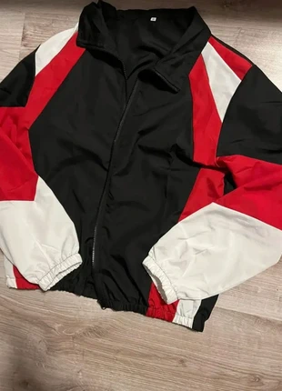 Veste Homme - Manteau Streetwear Noir/ Rouge/Blanc, brand: y2k, condition: New without tags, size: L, €22.99, €24.84 includes Buyer Protection