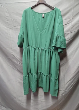 Prachtige groene plussize jurk, merk: Shein Curve, staat: Nieuw zonder prijskaartje, maat: 4XL / 48 / 20, € 7,50, € 8,58 inclusief Kopersbescherming