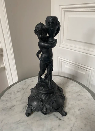 Statuette bougeoir ancienne, marque: ancien, état: Bon état, 50,00 €, 53,20 € Protection acheteurs incluse