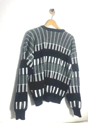 Vintage 90s Expressions geometric knit jumper L / XL, merk: Vintage Dressing, staat: Heel goed, maat: L / 40 / 12, € 35,90, € 38,40 inclusief Kopersbescherming Pro