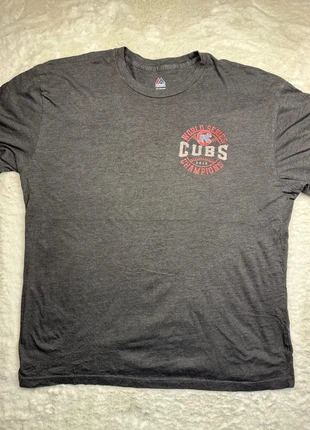 2278. T-shirt Majestic XL gris – Chicago Cubs World Series Champions 2016, brand: Majestic, condition: Very good, size: XL, €10.00, €11.20 includes Buyer Protection