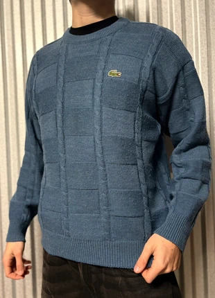 Crewneck Lacoste pull col rond bleu hiver sweat V-PL21, marke: Lacoste, zustand: Sehr gut, größe: M, 39,90 €, 42,60 € beinhaltet Vinted-Käuferschutz Pro