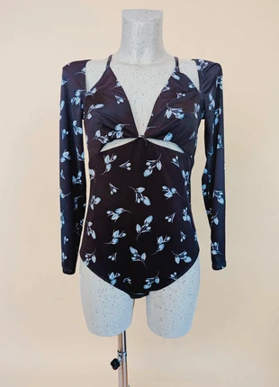 Body Noo flower moon - coupe ouverte : graphique et ajouré coupe, marque: NOO, état: Neuf avec étiquette, taille: XL / 42 / 14, 62,00 €, 65,80 € Protection acheteurs incluse