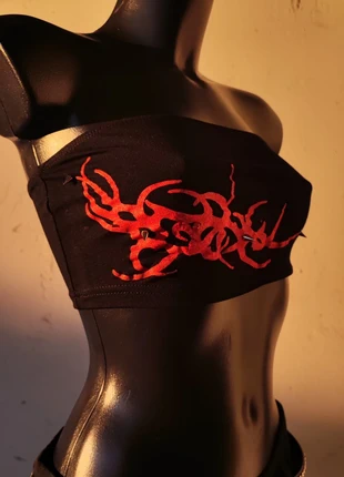 Crop top handmade tribal prints, brand: Punk Rave, condizioni: Nuovo senza cartellino, taglia: S / IT 40 / EU 36, €15.00, €16.45 include la Protezione acquisti