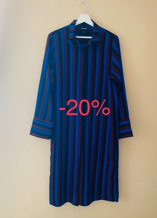 Robe chemise fluide à rayures, marke: Monki, zustand: Sehr gut, größe: XL / 42 / 14, 16,00 €, 17,50 € inklusive Vinted-Käuferschutz