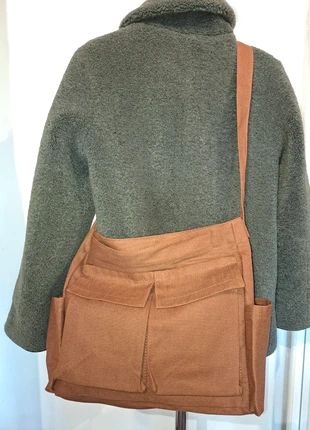 Sac messager besace bandoulière, marron camel, style homme étudiant Japonais streetwear crossbody, marque: Japan Style, état: Très bon état, 29,00 €, 31,15 € Protection acheteurs (Pro) incluse