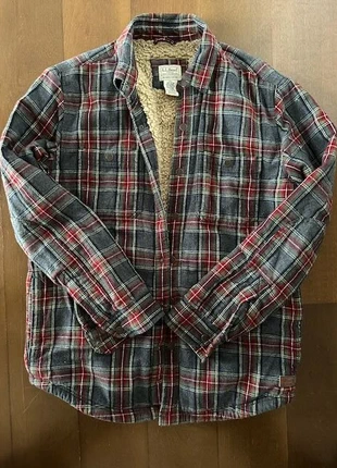 Sherpa Lined Flannel Shirt Jacket / Veste chemise en flanelle doublée mouton, brand: L.L. Bean, condition: New without tags, size: S, €65.00, €68.95 includes Buyer Protection