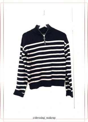 Pull marinière fermeture zip monoprix, brand: Monoprix, condition: Very good, size: S / 36 / 8, €17.00, €18.55 includes Buyer Protection