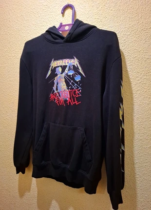 Sudadera capucha Metallica And Justice For All metal heavy metal bandshirt sweat, merk: H&M, staat: Goed, maat: XS, € 13,00, € 14,35 inclusief Kopersbescherming