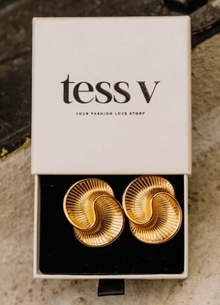 Statement oorbellen, merk: TESS V, staat: Heel goed, € 5,00, € 5,95 inclusief Kopersbescherming