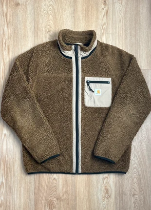 Veste polaire Carhartt WIP Prentis Liner Polaire Sherpa marron - taille M, merk: Carhartt, staat: Goed, maat: M, € 75,00, € 79,45 inclusief Kopersbescherming