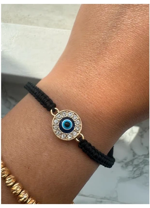 Boze oog armband zwart, estado: Nuevo con etiquetas, 9,95 €, 11,15 € Protección al comprador incluida