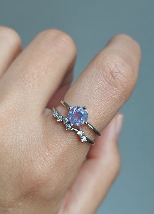 Milky lavender amethyst adjustable ring, brand: Milky Lavender Amethyst, condition: Very good, size: Adjustable, £5.70, £6.69 includes Buyer Protection Pro