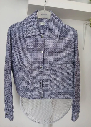 Veste en tweed violet et blanc Pimkie taille s, brand: Pimkie, condition: New without tags, size: S / 36 / 8, €8.00, €9.10 includes Buyer Protection