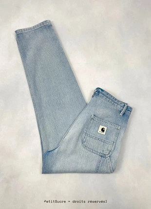 Jean Carhartt wip Bleu clair W’ Pierce Pant 100% coton Jean Droit Knee - Taille S w26 #1764, marca: Carhartt, estado: Muito bom, tamanho: S / 36 / 8, €49.00, €52.15 inclui Proteção do Comprador Pro