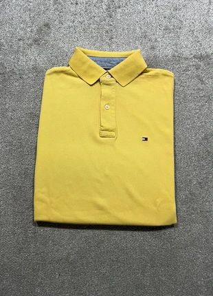 Tommy Hilfiger Vintage Polo Shirt Cotton Embroidered Logo Yellow, marque: Tommy Hilfiger, état: Bon état, taille: S, 8,90 €, 10,05 € Protection acheteurs incluse