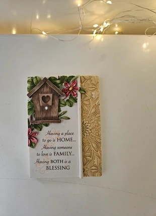 🏡 Family & Home Decorative Plaque – Rustic Wall Art, brand: history & heraldry, condition: Very good, €4.50, €5.43 includes Buyer Protection